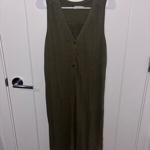 Faherty Olive Green Dress